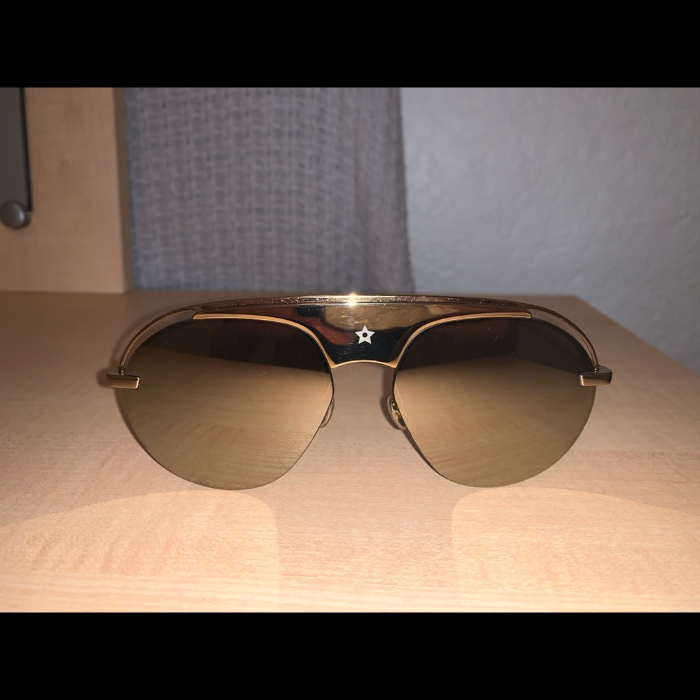 Dior Gold Aviator Sunglasses - Picture 3 of 6